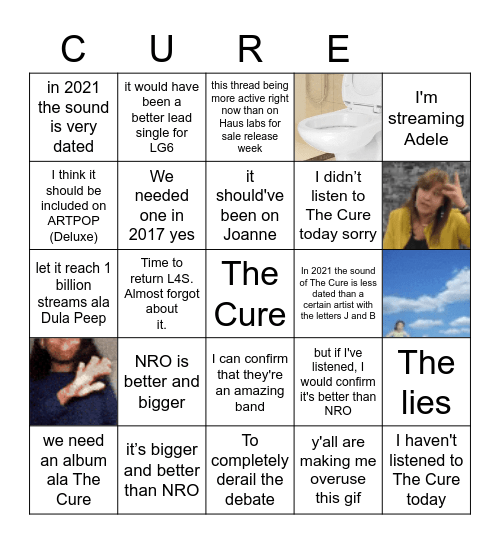 I listened to the Bingo Card