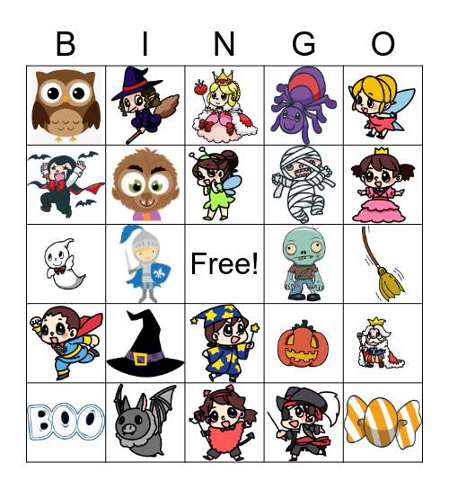 Halloween Bingo Card