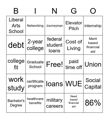 2022 Senior Day Bingo Card #2 Bingo Card