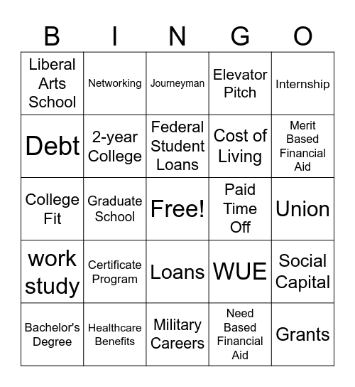 Future Ready Bingo #1 Bingo Card