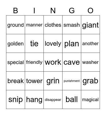 Lesson.23 Bingo Card