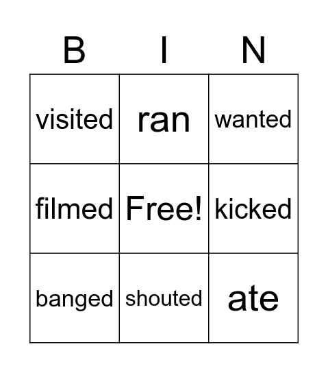 Mr. Eddie's Grade 4 Bingo Card