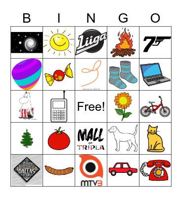Tiimipäivän bingo Card