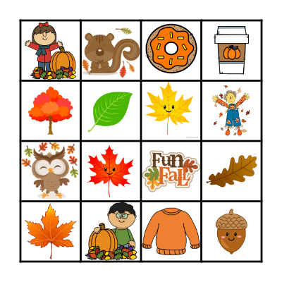 FALL BINGO Card