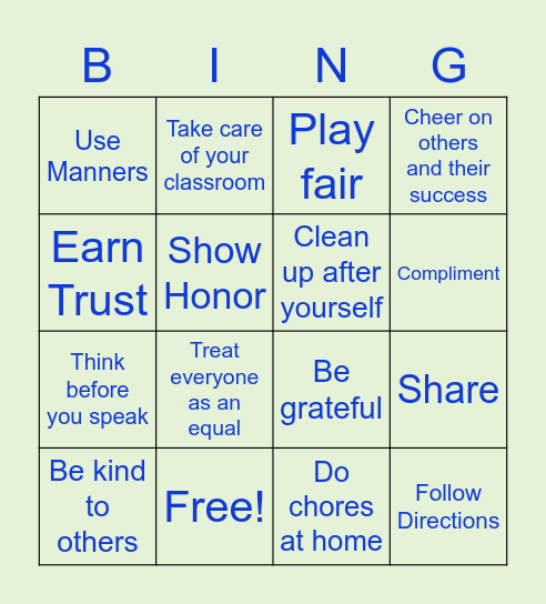 Innes - Respect Bingo Card