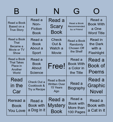 Library BINGO Card