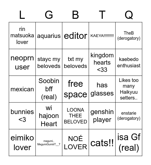 KAETRON Bingo Card