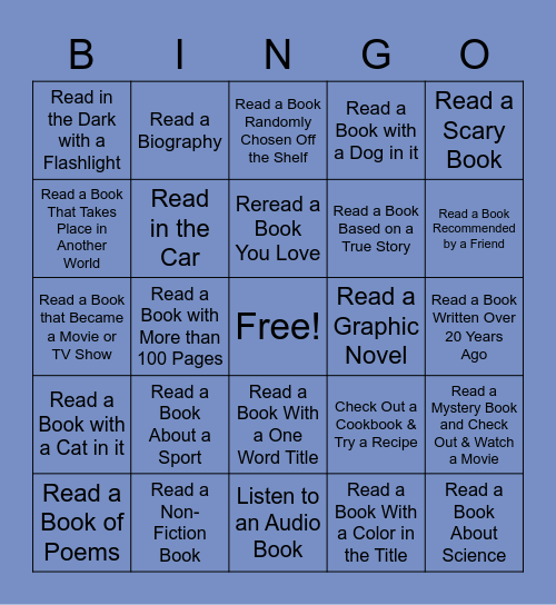 Library BINGO Card