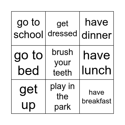 Super minds U1 (routine) Bingo Card
