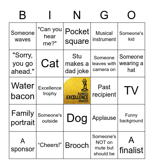 EXCELLENCE Bingo Card
