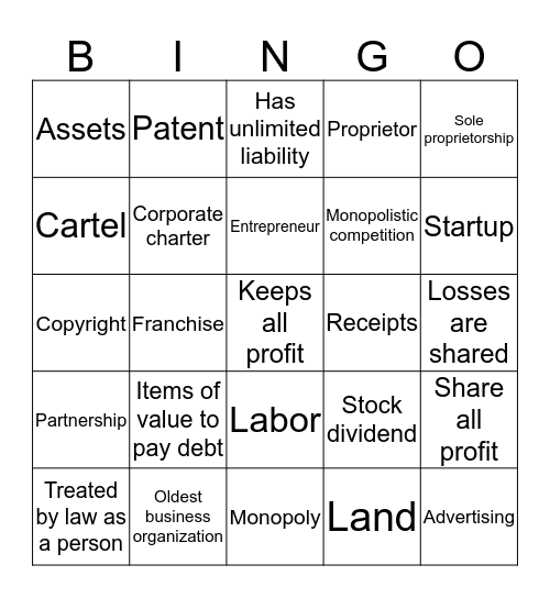 Bingo Card