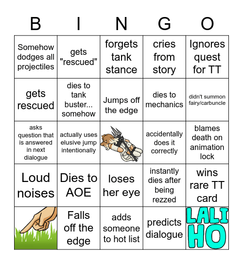 Mousie FFXIV Bingo Card