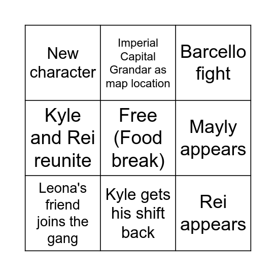 LC story update Bingo Card