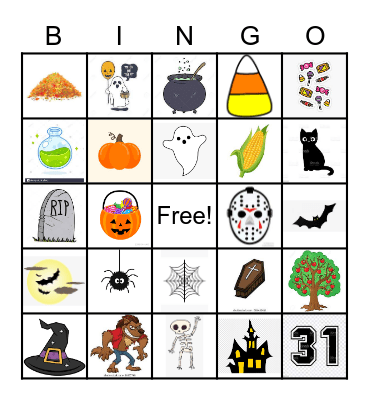 Halloween Bingo Card