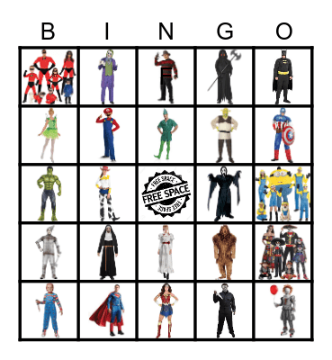 Who Will You Be For Halloween!!??!! Remember to CONTACT THE BINGO BASE AS SOON AS YOU BINGO either HORIZONTALLY, VERTICALLY, OR DIAGONALLY!!!! GOOD LUCK!!!!!! Bingo Card