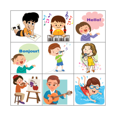 Abilities Bingo Card