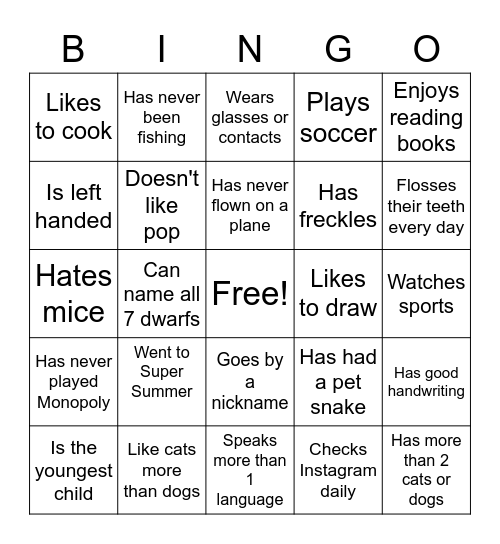 Aviator Students Bingo Card