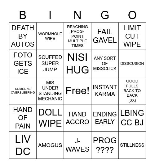 TEA BINGO Card