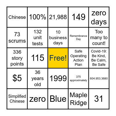 COMPASS ON HANDYDART BINGO! Bingo Card
