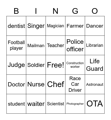 Business Bingo Card