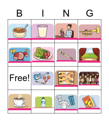 VOCABULARY Bingo Card