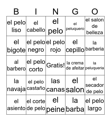 La Barberia Bingo Card