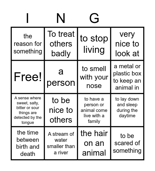 A Dog's Purpose Bingo Card