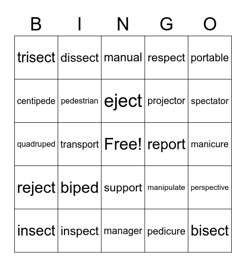 Bingo Card
