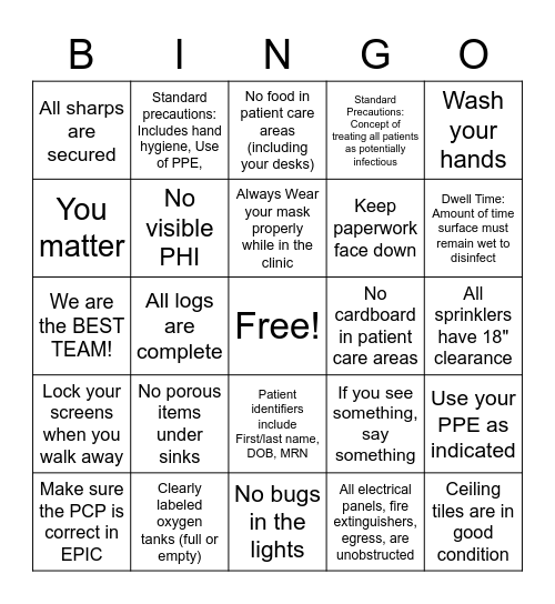 If you see any of these...Tell Amber :) Bingo Card