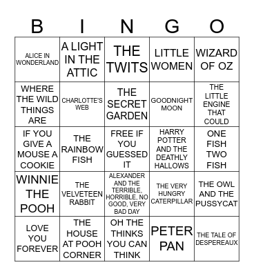 BOOK QUOTES BINGO Card