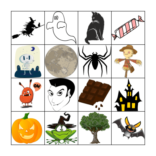 Bingo Halloween Bingo Card