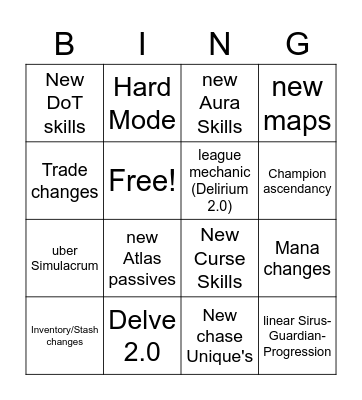 3.16 Bingo Card