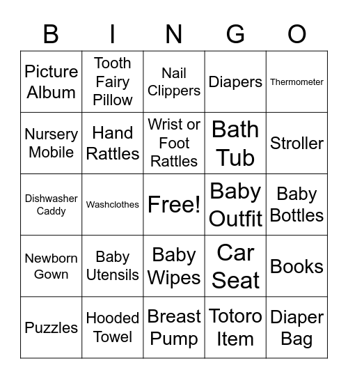 Baby Cecil's Bingo Card