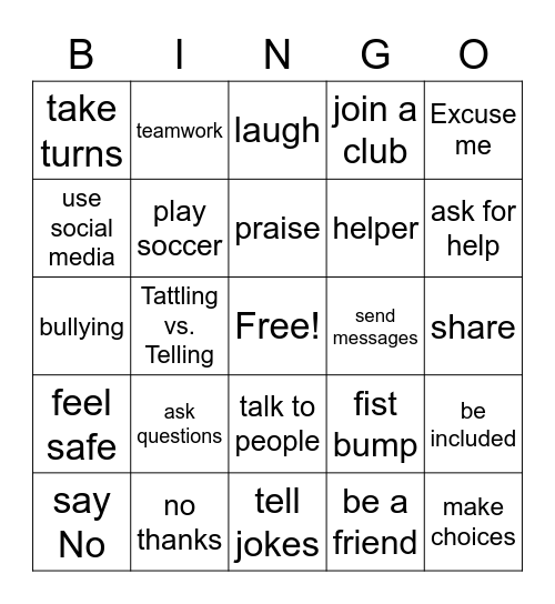 OKAY BINGO Card