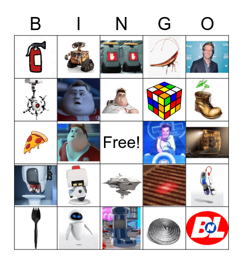 WALL-E Bingo Card