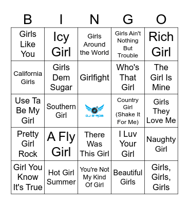 Girls of the World Bingo Card