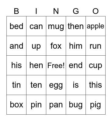 5th Hour October Bingo Card Bingo Card