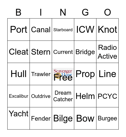 PCYC PICNIC BINGO Card