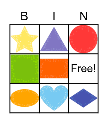 Shapes Bingo Card