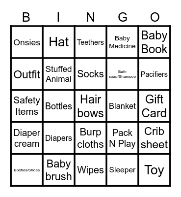 REBEKAH’S ‘LIL PUMPKIN Bingo Card