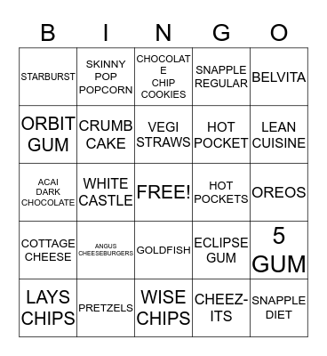 SCHOOL        STORE     Bingo Card