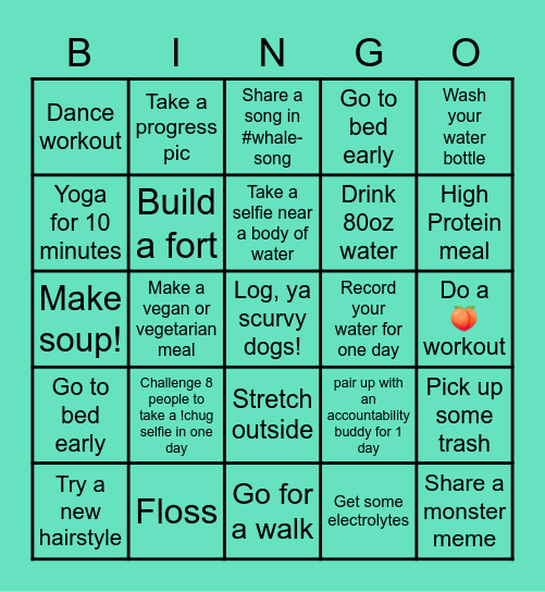 OCEAN WEEK BINGO Card