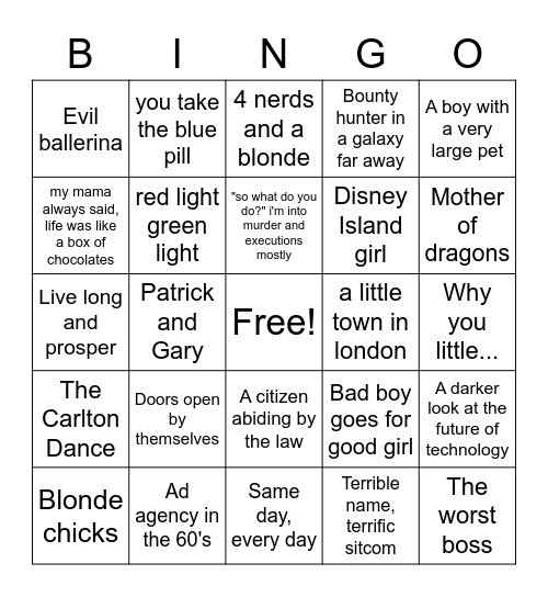 Round 3 - Bingo w/ Alex and Polly Bingo Card