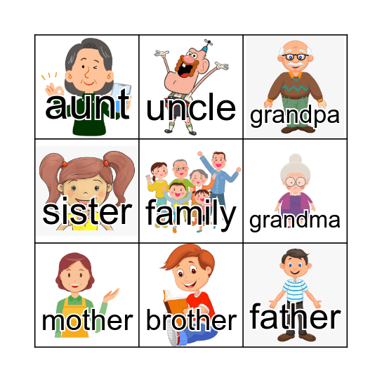 Family Bingo Card