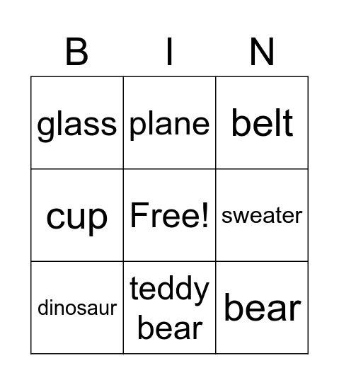 big Bingo Card