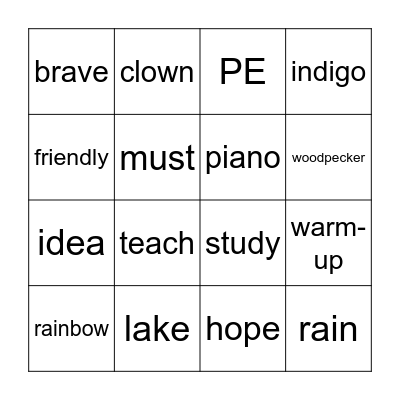Bingo Card