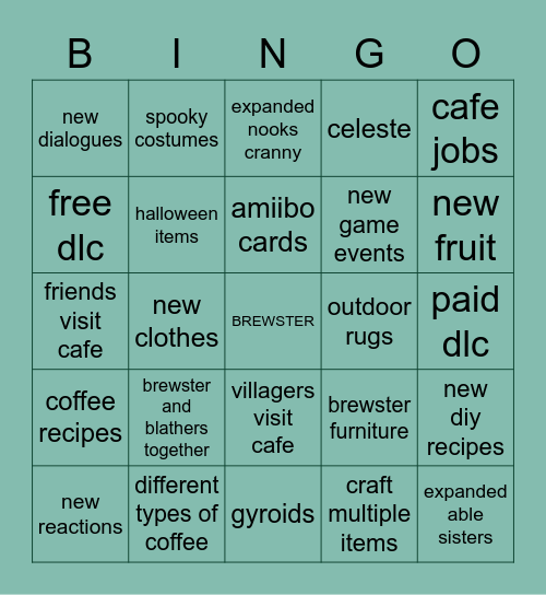 BREWSTER DIRECT BINGO Card