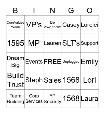 Frontpoint  Bingo Card
