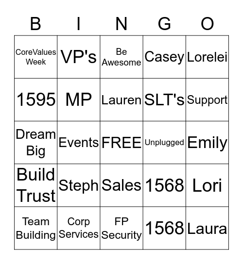 Frontpoint  Bingo Card