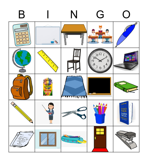 French Classroom - Mme. Attia Bingo Card